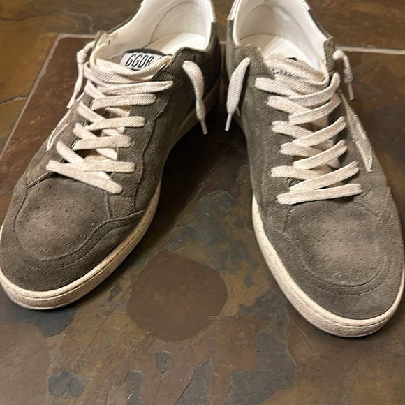 Goldengoose ‘BALLSTAR’ is green suede with metallic details size 42 - Picture 8 of 14